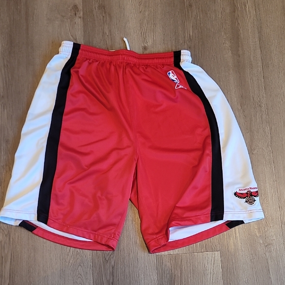 Red and White Men's Basketball Shorts - Picture 1 of 7